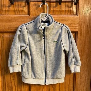 Toddler Boys Lacoste Fleece Zip Up Jacket